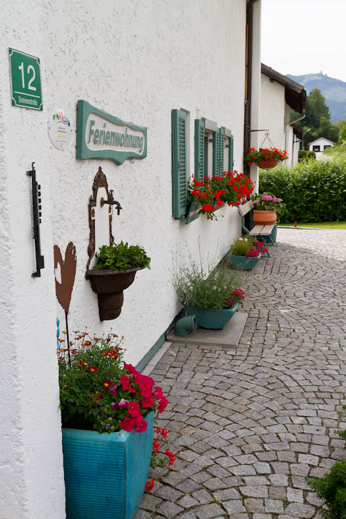 Hier der Blick vom Parkplatz direkt zum Arber